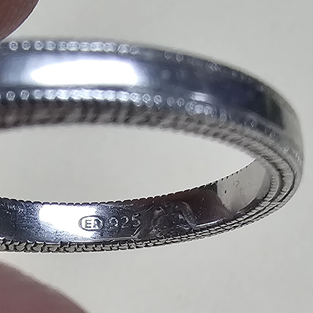 Estate Real Round & Baguette Diamond & Tourmaline ring - Picture 3 of 4